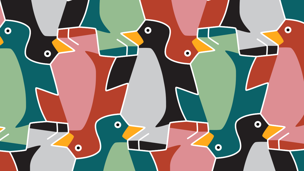 “penguin6” by Makoto Nakamura Tiled.art